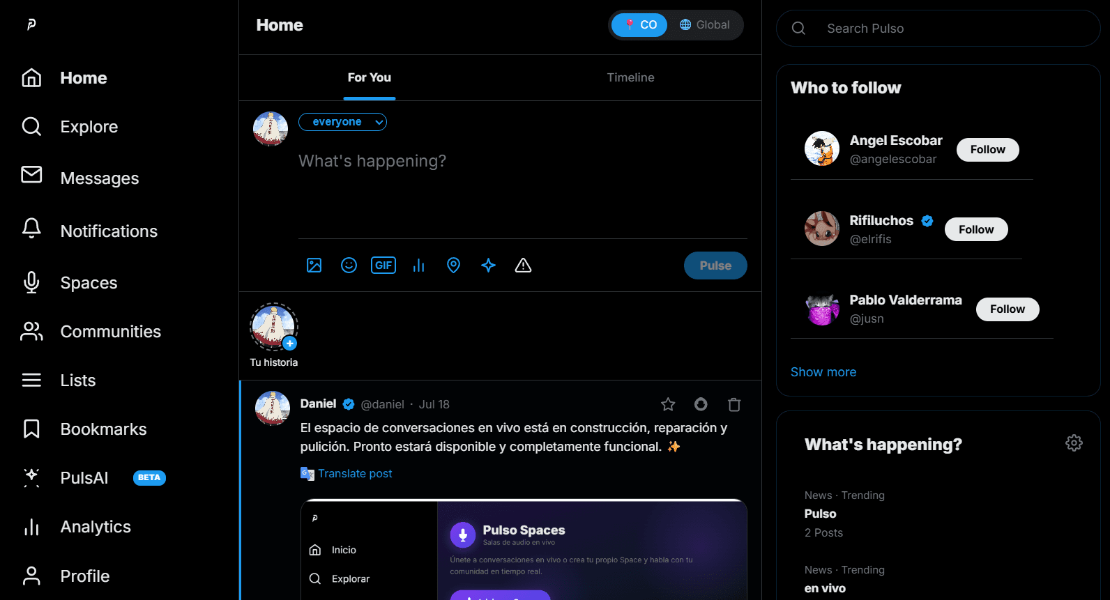 Interface de Pulso