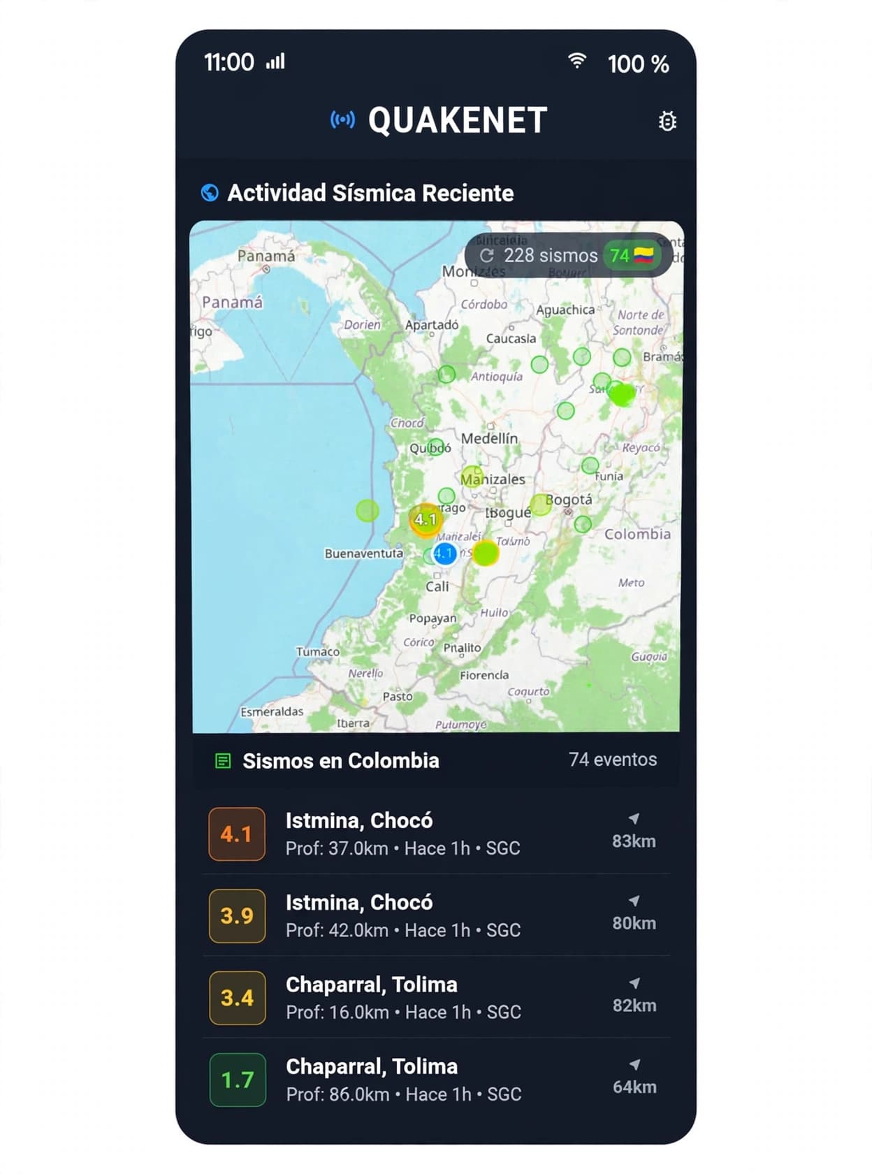 Interface de QuakeNet